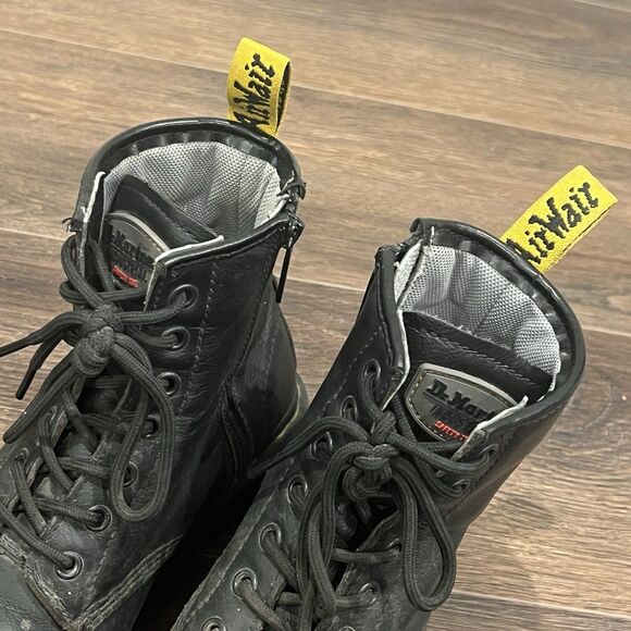 Dr. Martens Maple Zip Steel Toe Safety Shoe Slip Resistant Women's Size 7 Black - Picture 7 of 12